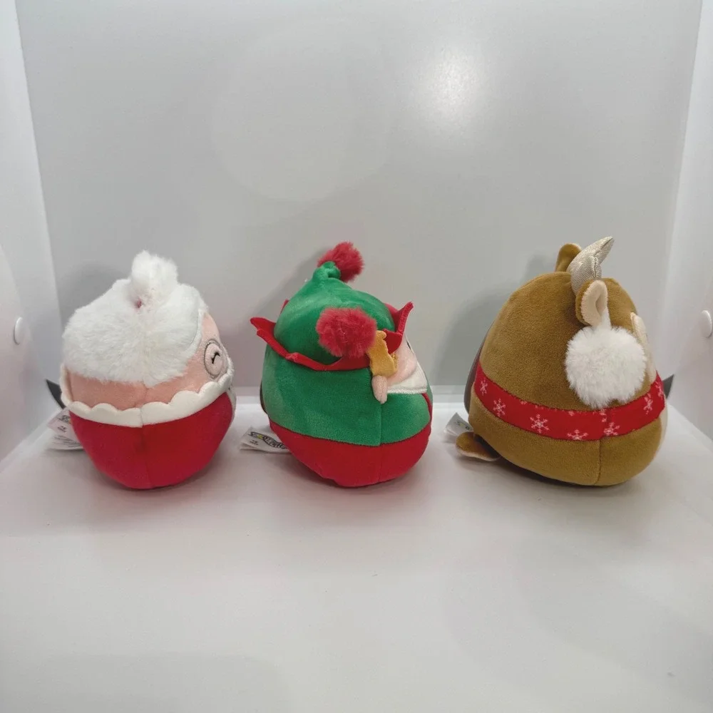 Squishmallows Christmas Holiday Set‎ Nicolette Emmy Darla 5 Inch Plush NWT